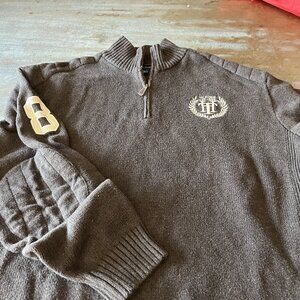 Tommy brown 1/4 zip sweater